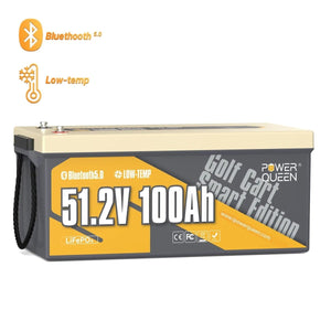 Power Queen 48V (51.2V) 100Ah GC2 Golf Cart Smart Lithium Battery