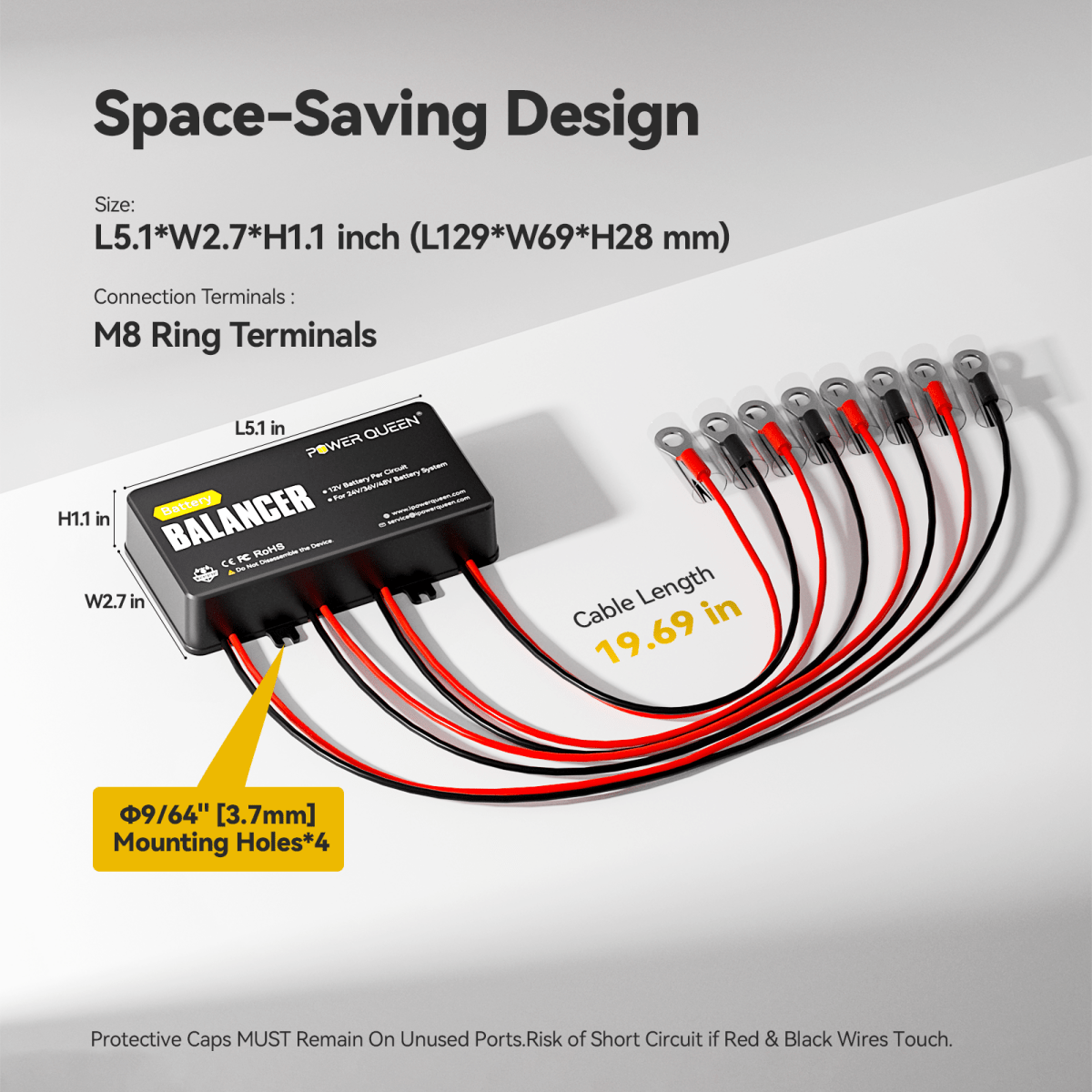 power queen-Power Queen Battery Balancer 48V Battery Equalizer for 24V/36V/48V Battery Bank- Main Product Image