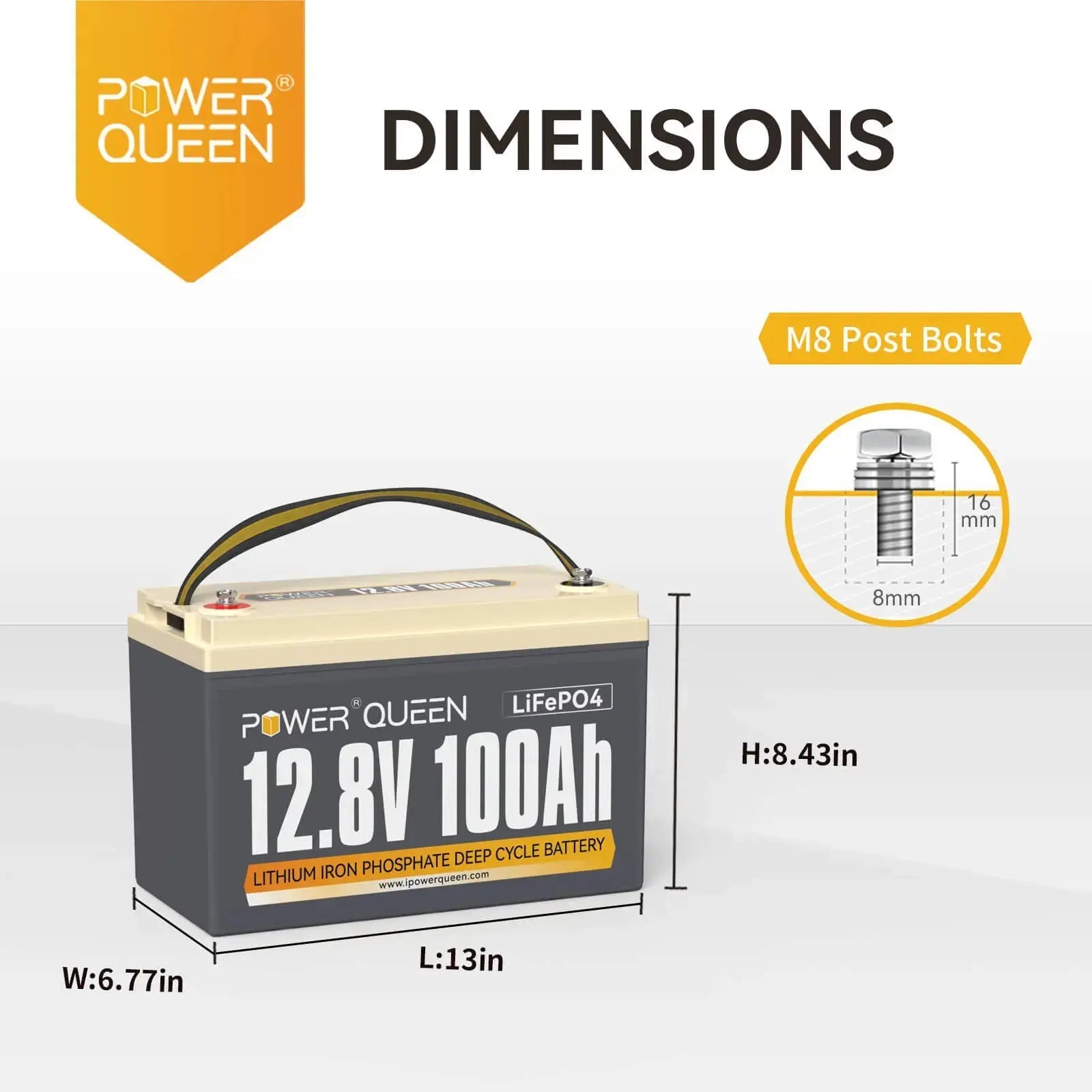 12V 100Ah LiFePO4 Battery Built in 100A BMS Freeshipping Ipowerqueen 12v-100ah-lifepo4-battery-built-in-100a-bms-freeshipping-ipowerqueen