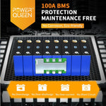 25.6V 100Ah LiFePO4 Battery  [Extra $20 OFF Code: OFF20] Power Queen