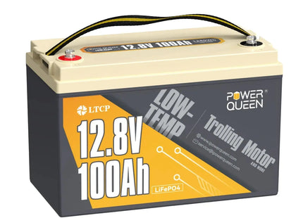 Copy of [Only $239.99]  Power Queen 12.8V 100Ah Low-Temp LiFePO4 Battery Perfect for Trolling Motor, Built-in 100A BMS, Match BCI Group 31 Battery Box Power Queen