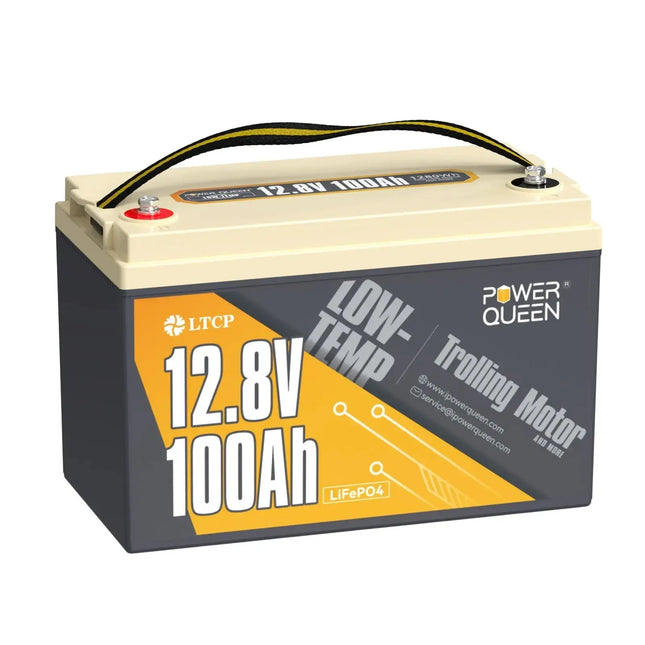 Copy of [Only $239.99]  Power Queen 12.8V 100Ah Low-Temp LiFePO4 Battery Perfect for Trolling Motor, Built-in 100A BMS, Match BCI Group 31 Battery Box Power Queen