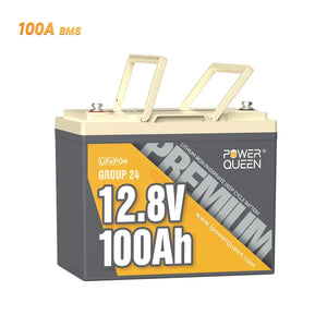 [Final $159] Power Queen 12V 100Ah Group 24 Deep Cycle Lithium Battery (Copy) Power Queen