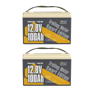 [Final $187] Power Queen 12V 100Ah Low-temp Smart Deep Cycle Lithium Battery Power Queen