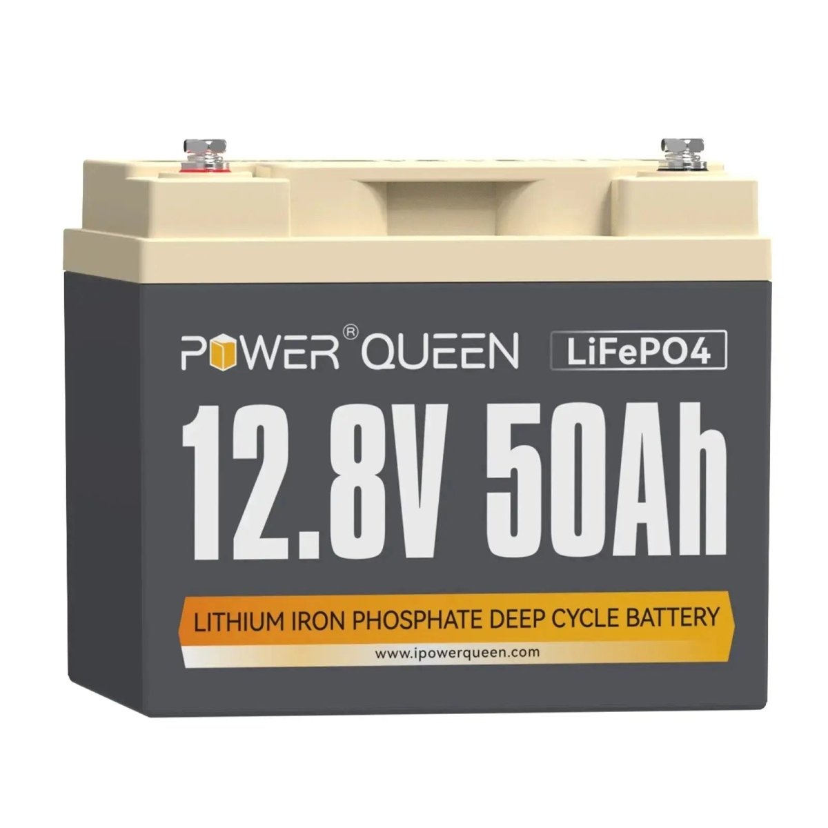 [Like New] Power Queen 12.8V 50Ah LiFePO4 Like New Battery, Built-in 50A BMS Power Queen