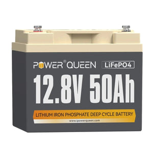 [Like New] Power Queen 12.8V 50Ah LiFePO4 Like New Battery, Built-in 50A BMS Power Queen