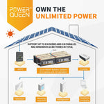 Power Queen 12.8V 200Ah LiFePO4 Battery, Built-in 100A BMS Power Queen