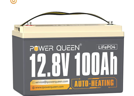 [Only $220] Power Queen 12V 100Ah Self-Heating Deep Cycle Lithium Battery Power Queen