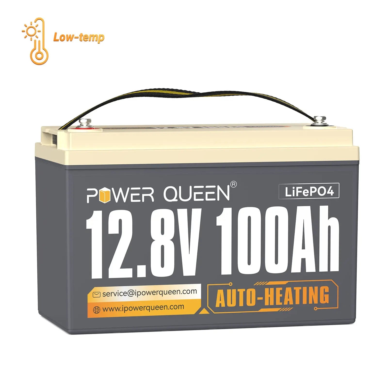 [Only $220] Power Queen 12V 100Ah Self-Heating Deep Cycle Lithium Battery Power Queen