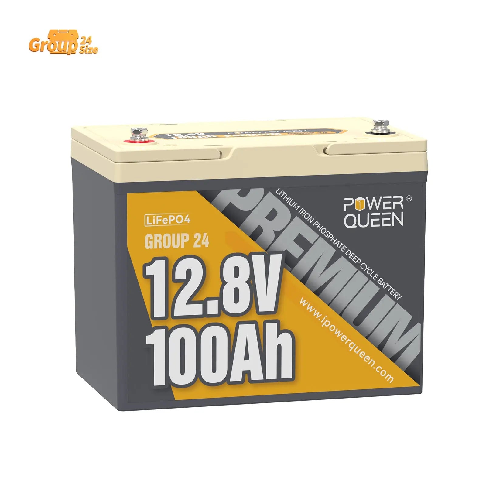 [Only $225] Power Queen 12V 100Ah Premium Deep Cycle Lithium Battery Power Queen