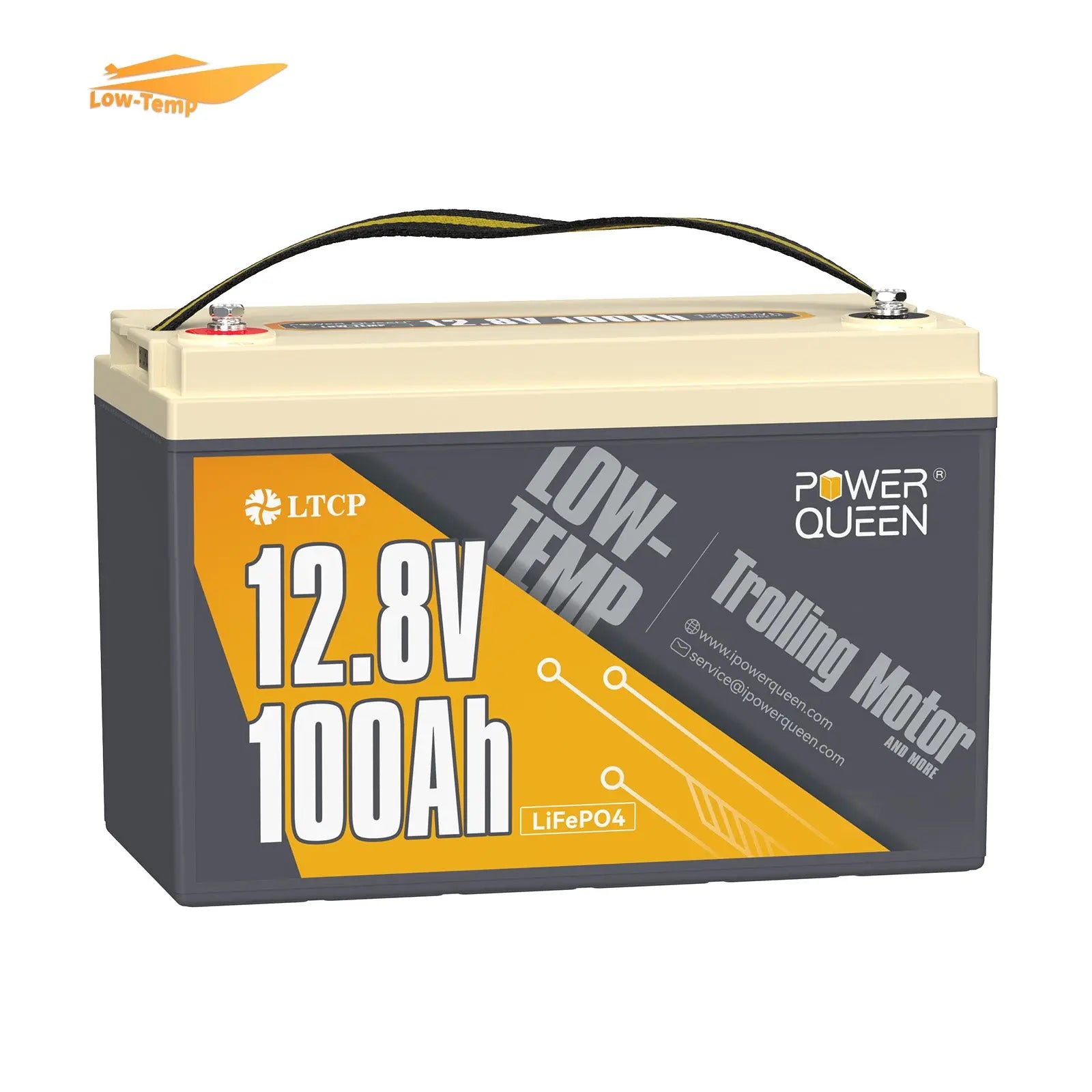 [Only $229] Power Queen 12V 100Ah Low-Temp Deep Cycle Lithium Battery Power Queen