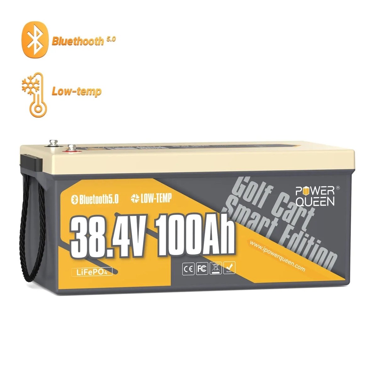 Power Queen 36V 100Ah Smart Deep Cycle Lithium Battery