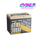 Power Queen 12V 100Ah Group 24 Smart Deep Cycle Lithium Battery