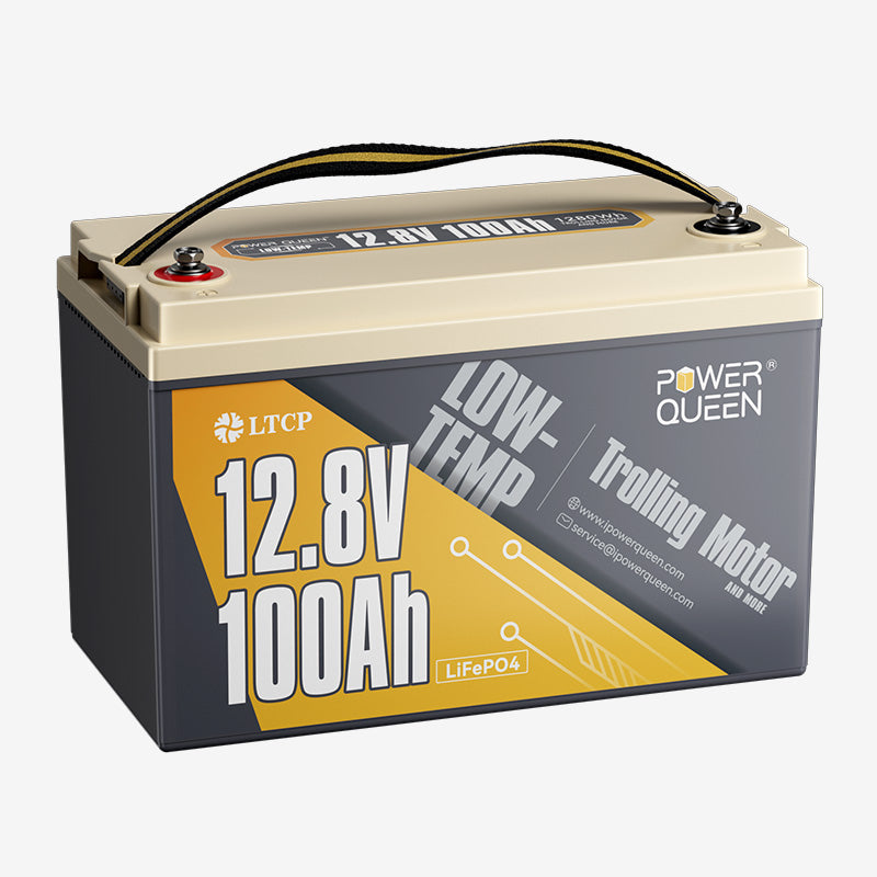 Power Queen 12V 100Ah Low-Temp Deep Cycle Lithium Battery Power Queen
