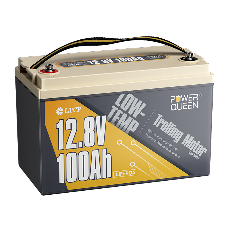 Power Queen 12V 100Ah Low-Temp Deep Cycle Lithium Battery