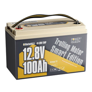 Power Queen 12V 100Ah Low - temp Smart Deep Cycle Lithium Battery - Power Queen US