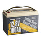 Power Queen 12V 100Ah Low-temp Smart Deep Cycle Lithium Battery