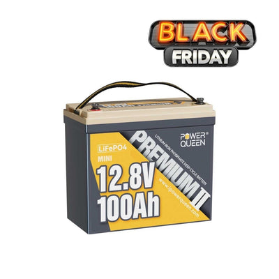 🖤Subscribe Price: $183🖤Power Queen 12V 100Ah Mini Deep Cycle Lithium Battery