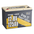 [Like New] Power Queen 12V 125Ah Group27 Smart Deep Cycle Lithium Battery - Power Queen US