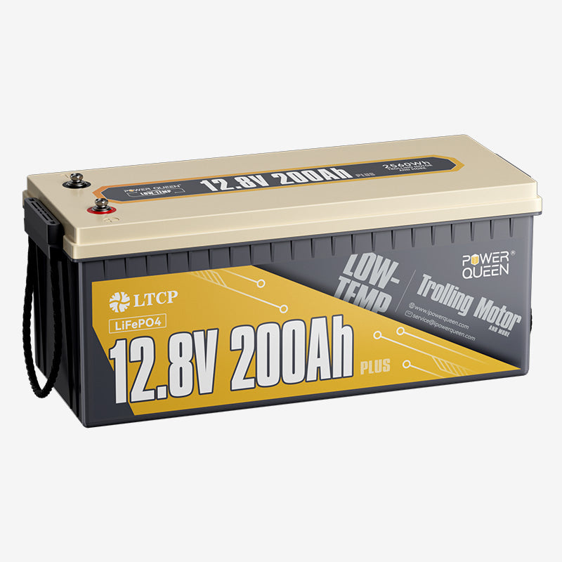 Power Queen 12V 200Ah PLUS Low-Temp Deep Cycle Lithium Battery Power Queen
