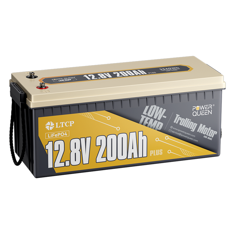 Power Queen 12V 200Ah PLUS Low-Temp Deep Cycle Lithium Battery