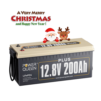 Power Queen 12V 200Ah PLUS Deep Cycle Lithium Battery