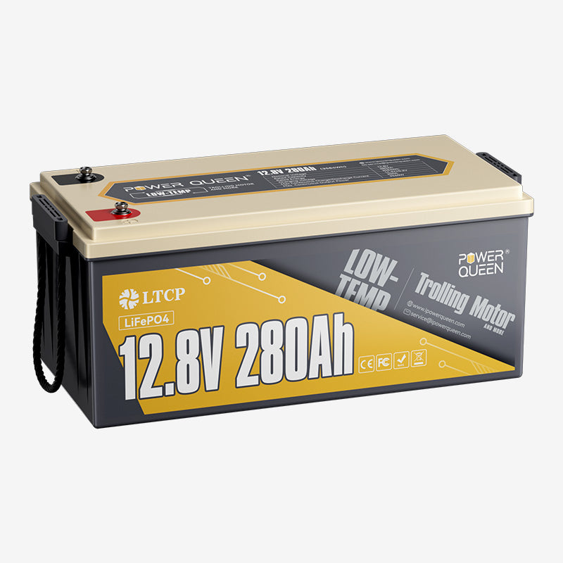 [5% OFF Only $503] Power Queen 12V 280Ah Low-Temp Deep Cycle Lithium Battery Power Queen