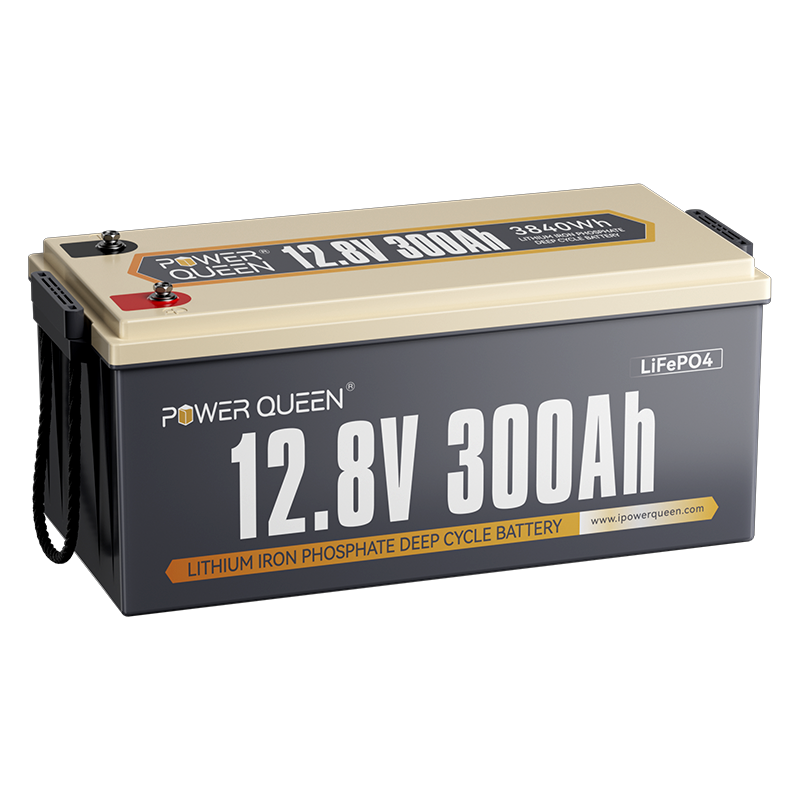 Power Queen 12V 300Ah Deep Cycle Lithium Battery