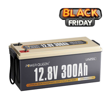 ⚡️Black Friday Exclusive: $401⚡️Power Queen 12V 300Ah Deep Cycle Lithium Battery