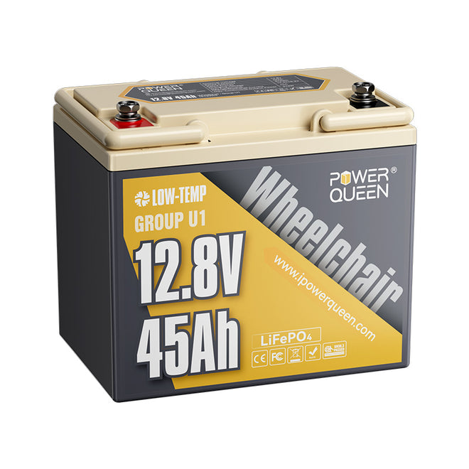 [Like New] Power Queen 12V 45Ah Group U1 Lithium Battery
