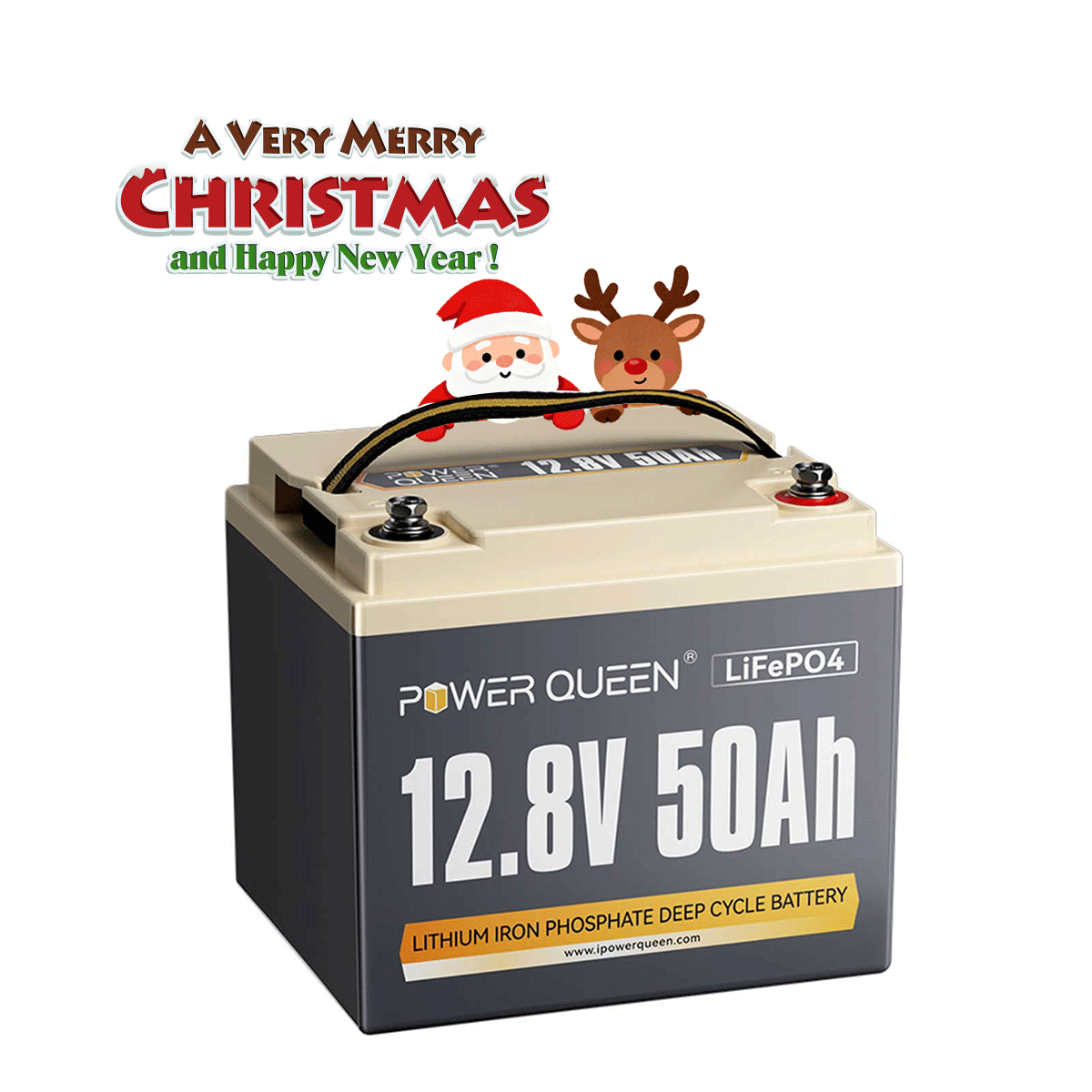 Power Queen 12V 50Ah Deep Cycle Lithium Battery