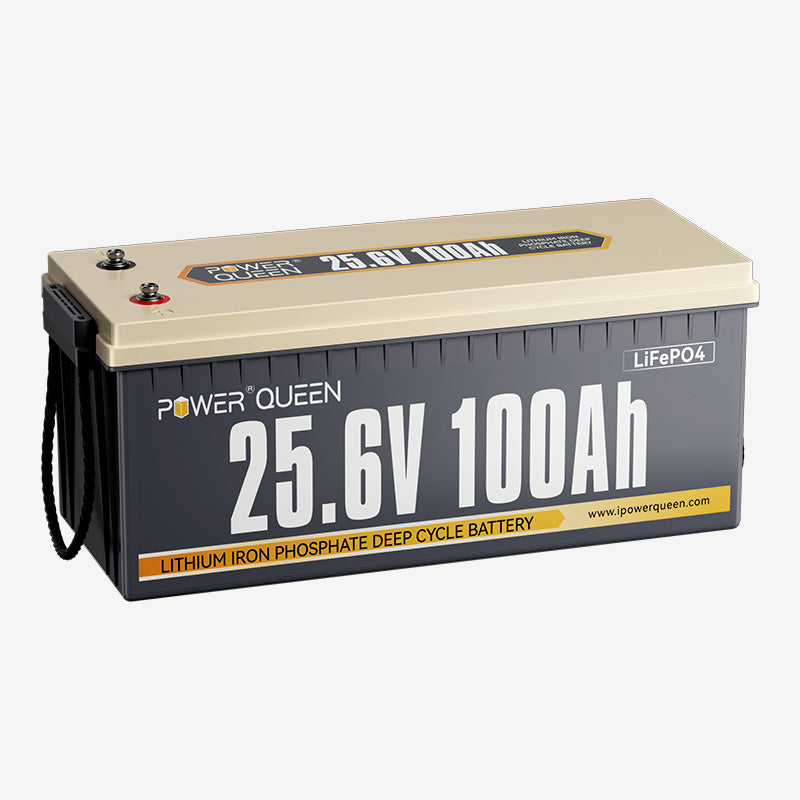 [5% OFF Only $417] Power Queen 24V 100Ah Deep Cycle Lithium Battery Power Queen