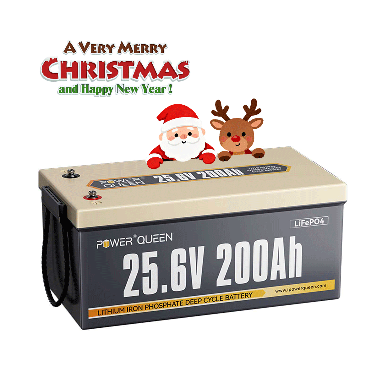 Power Queen 24V 100Ah Deep Cycle Lithium Battery