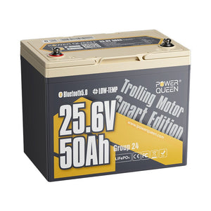 [Used - Very - Good] Power Queen 24V 50Ah Smart Deep Cycle Lithium Battery - Power Queen US