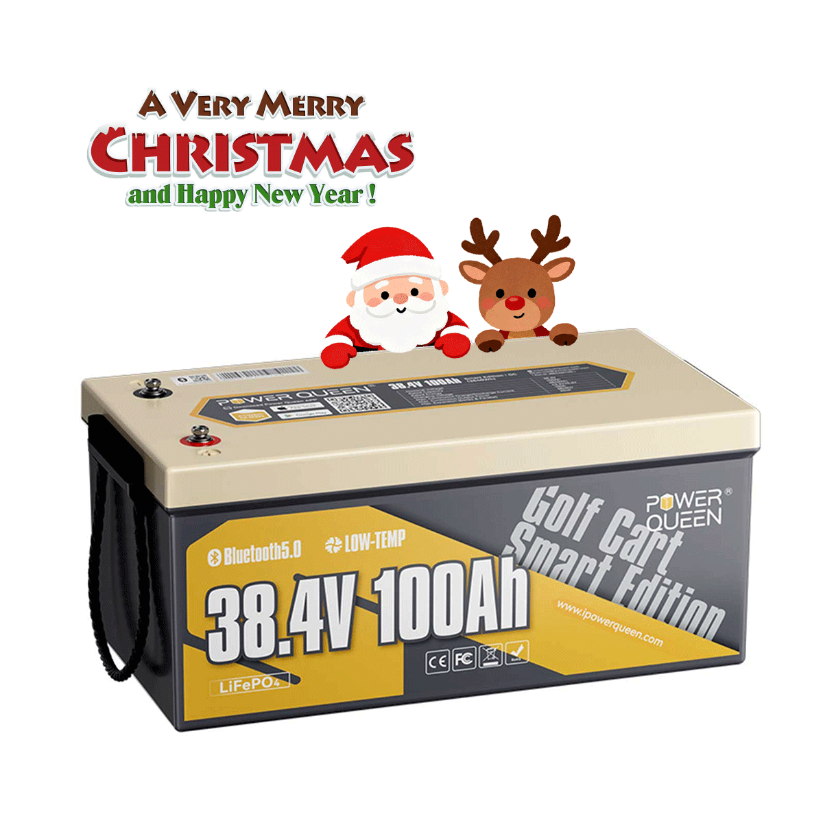 Power Queen 36V 100Ah Smart Deep Cycle Lithium Battery