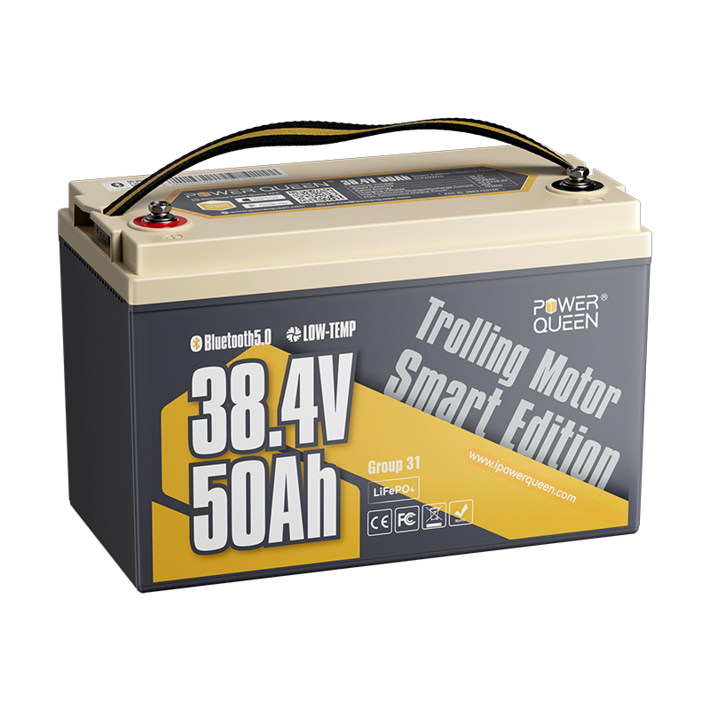[Like New] Power Queen 36V 50Ah Smart Deep Cycle Lithium Battery