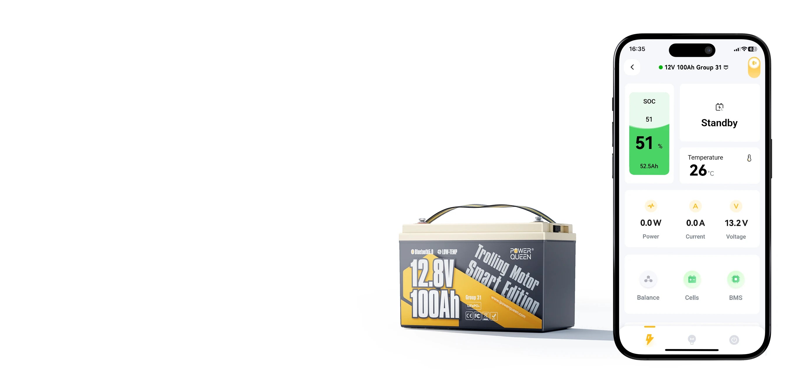 Power Queen Batteries Bluetooth APP