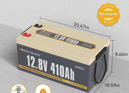 the dimension of Power Queen 12V 410Ah Deep Cycle Lithium Battery