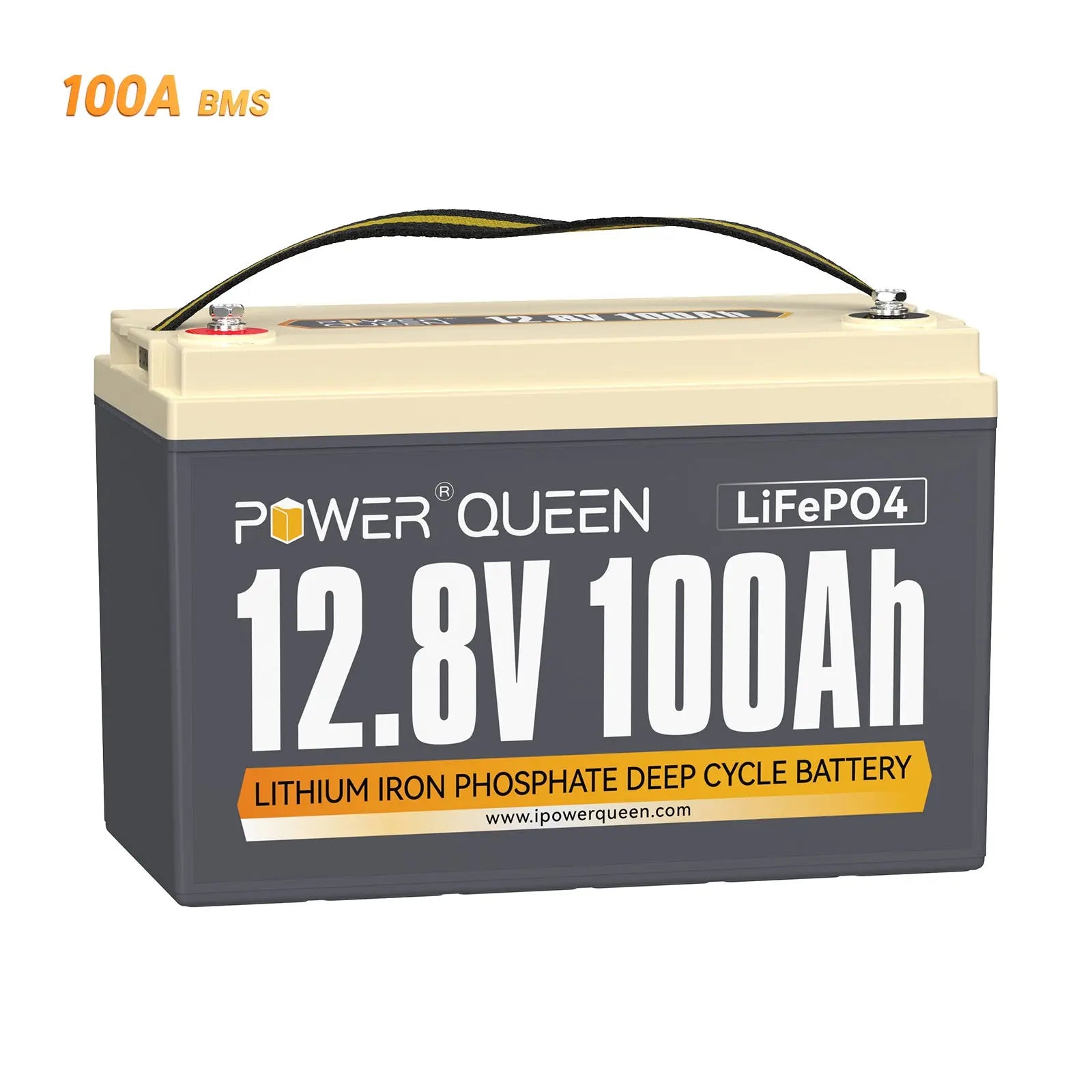 Power Queen 12V 100Ah Deep Cycle Lithium Battery Power Queen