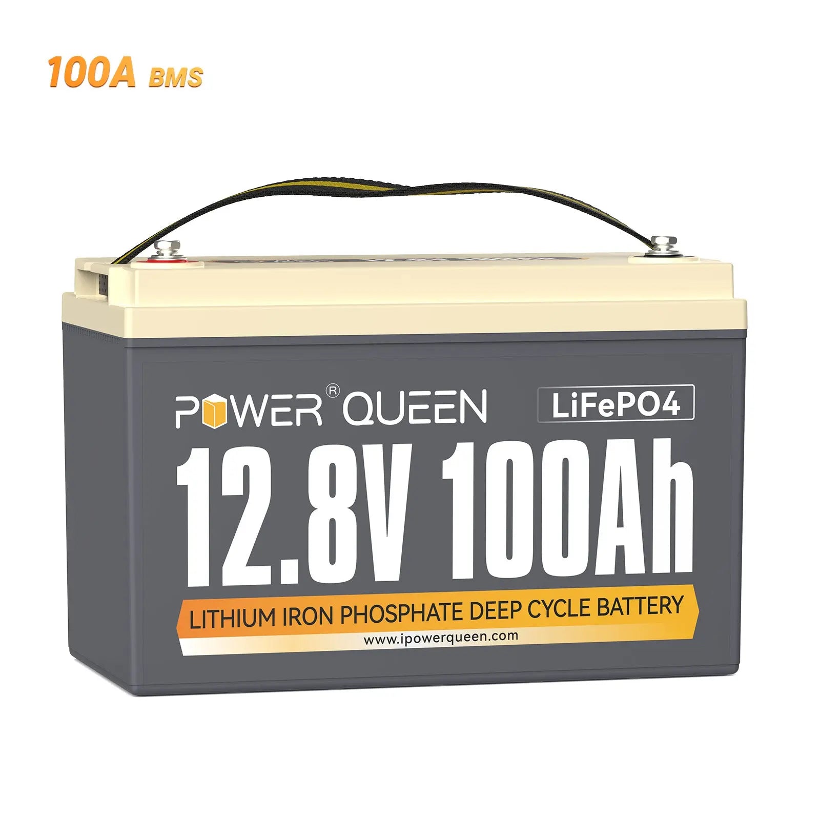 Power Queen 12V 100Ah Deep Cycle Lithium Battery Power Queen