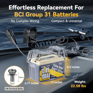 Power-Queen-12V-100Ah-Low-Temp-Smart-Deep-Cycle-Lithium-Battery-Power-Queen-39505487