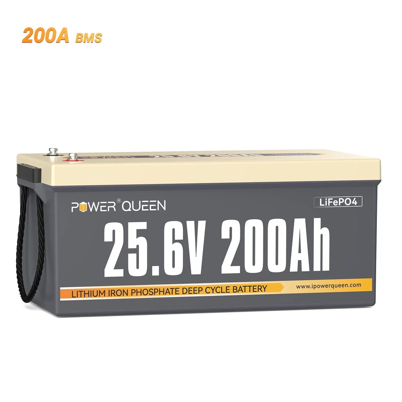 Power Queen 12V 200Ah Deep Cycle Lithium Battery Power Queen