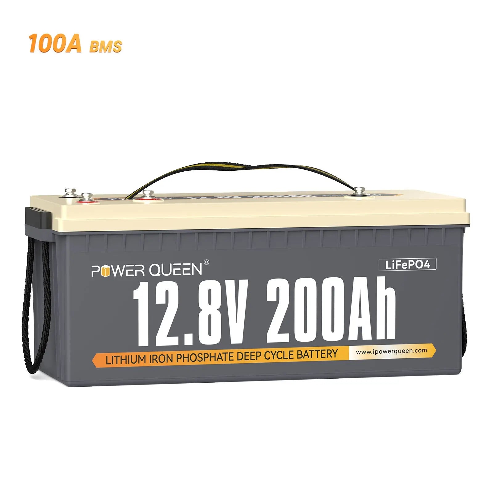 Power Queen 12V 200Ah Deep Cycle Lithium Battery Power Queen