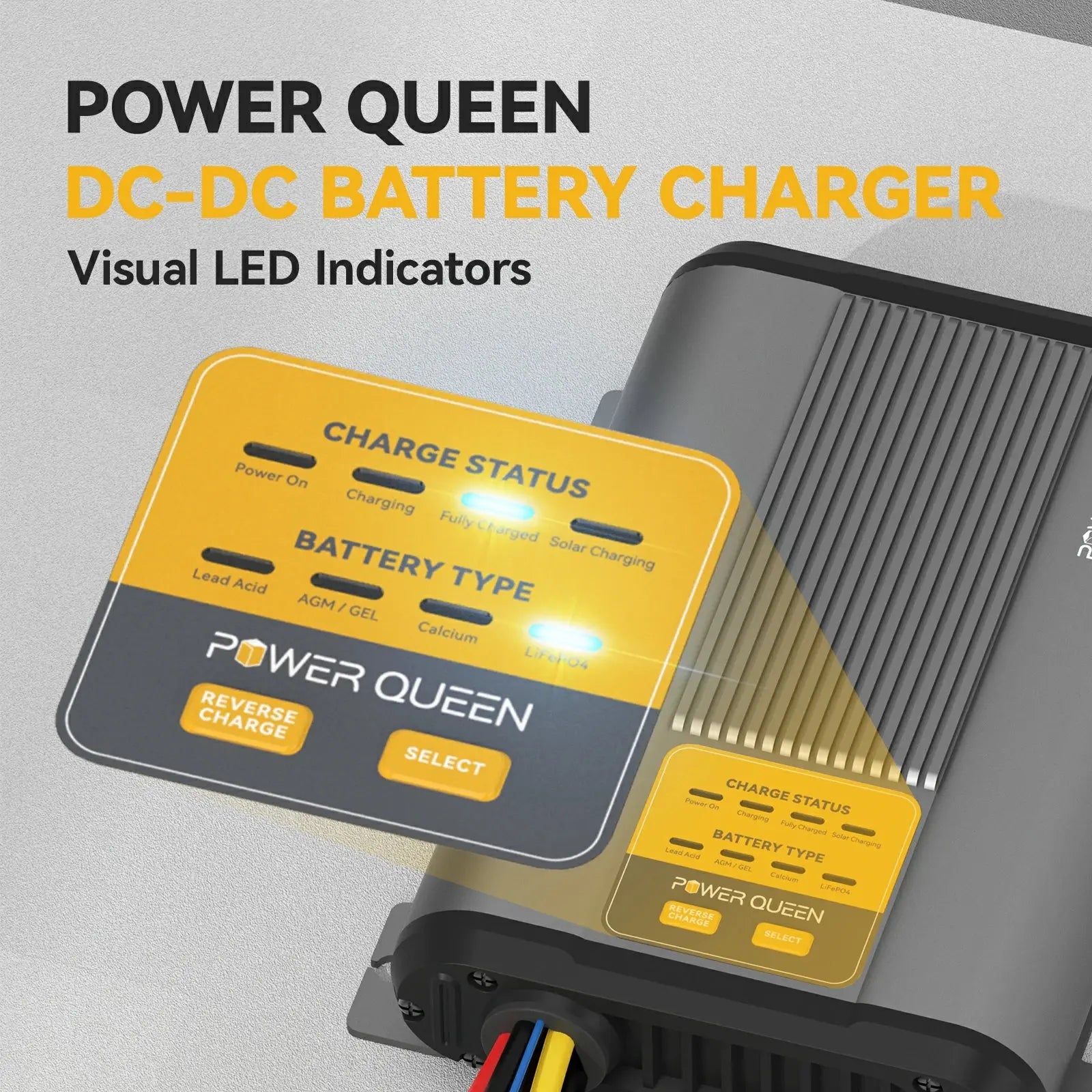 Power Queen 12V 40A DC to DC Battery Charger Power Queen