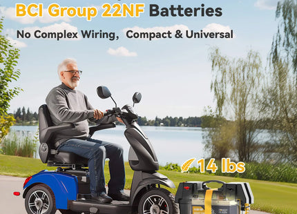 the size of 12V 65Ah 22NF Wheelchair Lithium Battery