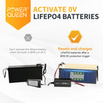 Power Queen 14.6V 20A LiFePO4 Battery Charger activate 0V LiFePO4 batteries