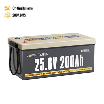 Power Queen 24V 200Ah Deep Cycle Lithium Battery Power Queen