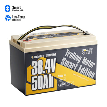 Power Queen 36V 50Ah Smart Deep Cycle Lithium Battery