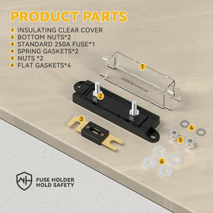 Power Queen 400A DC 80V Fuse Holder Power Queen