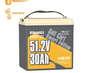 Power Queen 48V (51.2V) 30Ah GC2 Golf Cart Smart Lithium Battery